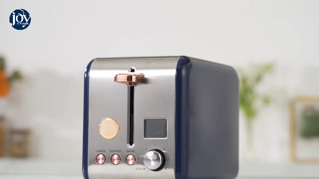 Amazon.com: JOY Kitchen 數位檯面超寬雙片烤麵包機,6 種褐變等級,附百