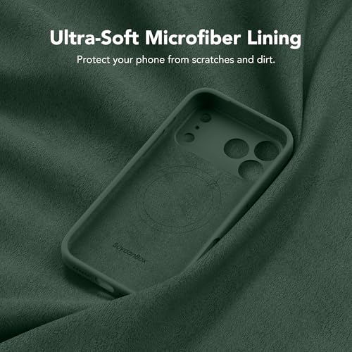 Image of Magnetic for iPhone 17 Pro Case, Compatible with MagSafe, [Full Camera Protection][Screen Protector] Silicone Shockproof Protective Phone Case for iPhone 17 Pro 6.3 inch, Alpine Green