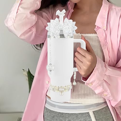 Hpebl 9PCS Accessories for Stanley Cup 30 40oz Tumbler Accessories,White - image 2