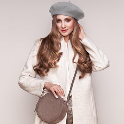 Image of Jolbndcv 6PCS Beret, French Beanie, Outdoor, Winter, Fashion Lady Hat | One Size Fits Most,Solid Color,Stretchable,for All Season