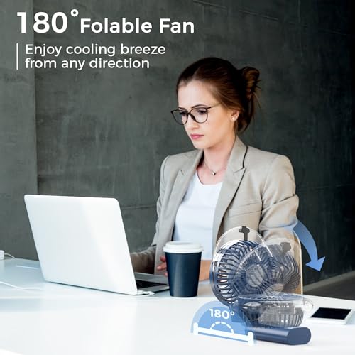 COMLIFE-Portable-Handheld-Misting-Fan-3000mAh-Rechargeable-Up-to-10h-Cooling-1h-Misting-Battery-Operated-Spray-for-Travel-Home-Office-Camping-Outdoors
