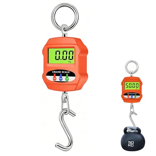 Herbst Kranwaage 300 kg Digitale Hängewaage mit LCD Display Zugwaage Fischwaage für Industrie Landwirtschaft und Jagd