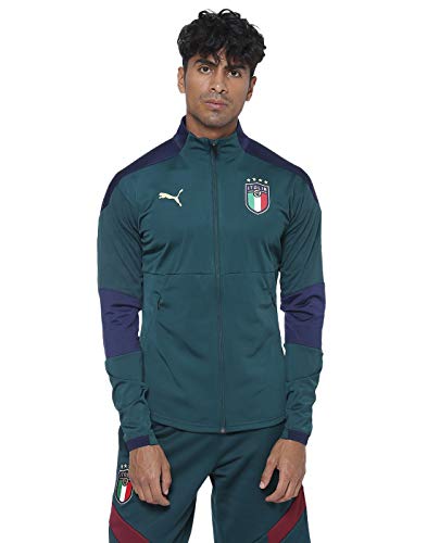 PUMA FIGC Training Jacket w.z/p Ponderosa Pin Giacca, PonderosaPin, M...