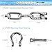 BALAVA Anchor Chain,316 Stainless Steel Anchor Chain,1/4in x4ft Anchor Chain for Boat,Boat Anchor Chain with 2 Pcs 5/16
