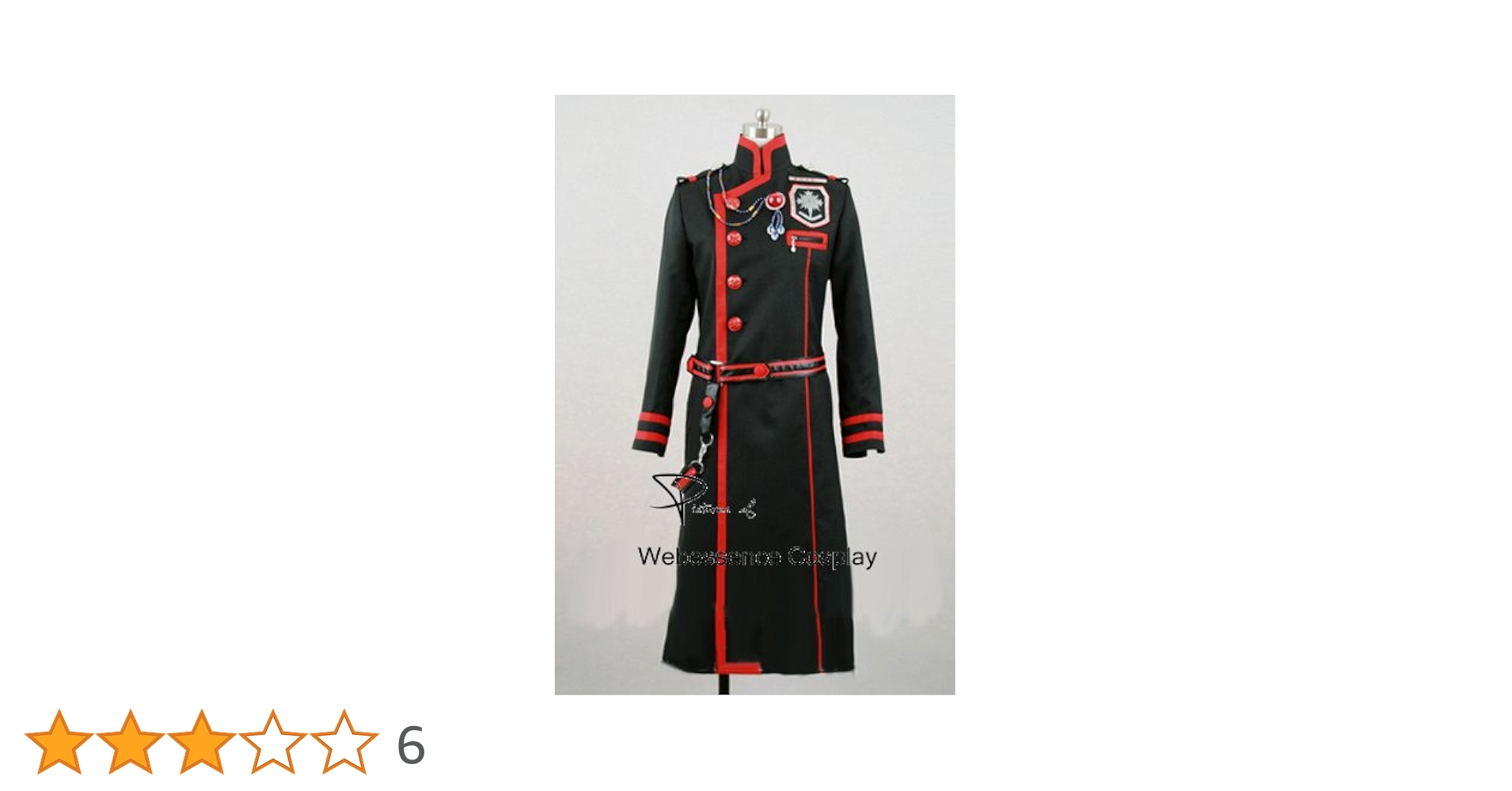 D.gray-man 神田ユウ三期団服コスプレ衣装 ACOS公式 女性用XL D.Gray-man/黒の教団第三期団服/神田ユウ/ACOS/女性用Lサイズ