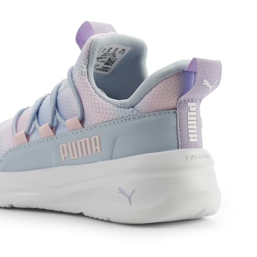 Image of PUMA Unisex-Child Softride One4all 2.0 Shoes, Haute Tropic- White-Light Lavender AH26, 2.5, Little Kid