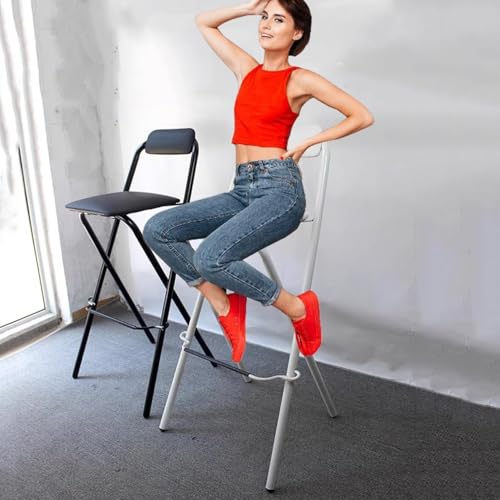 Tabouret de bar pour le petit-déjeuner pliant et portable