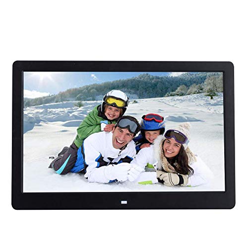 Marcos digitales 13 pulgadas, Resoluci�n 1366*768 HD LCD Marco de Foto Digital M�sica Video / E-book,Despertador,Calendario,Con Control Remot,Mejor Regalo para Los Padres,Negro (Model: AD131)