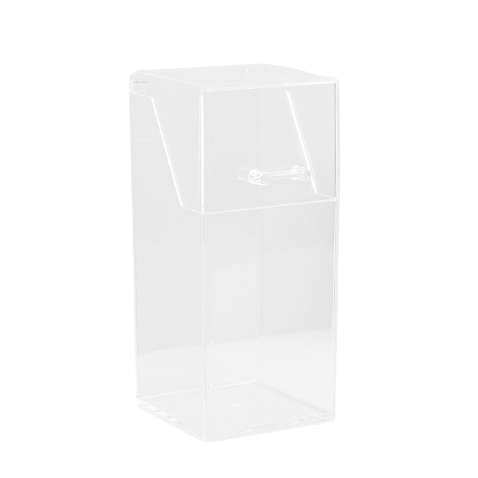 Hsioluted Cosmetic Storage Container with Lid for Art & Makeup Accessories Clear Makeup Brush Storage Container