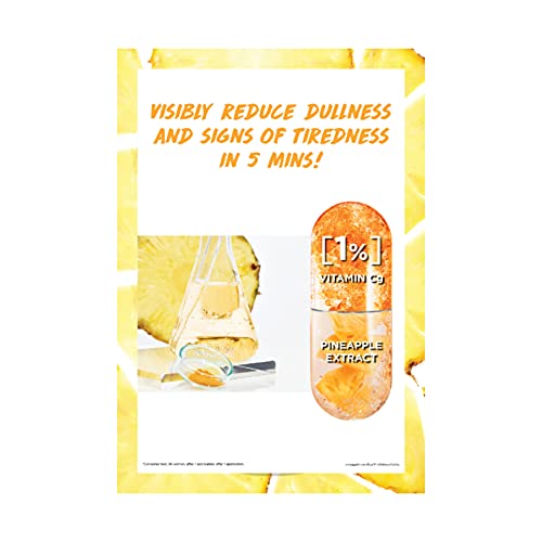 Garnier Skinactive Tissue Mask Ampoule, 1% Vitamin Cg X Pineapple, 15 gm - Image 4
