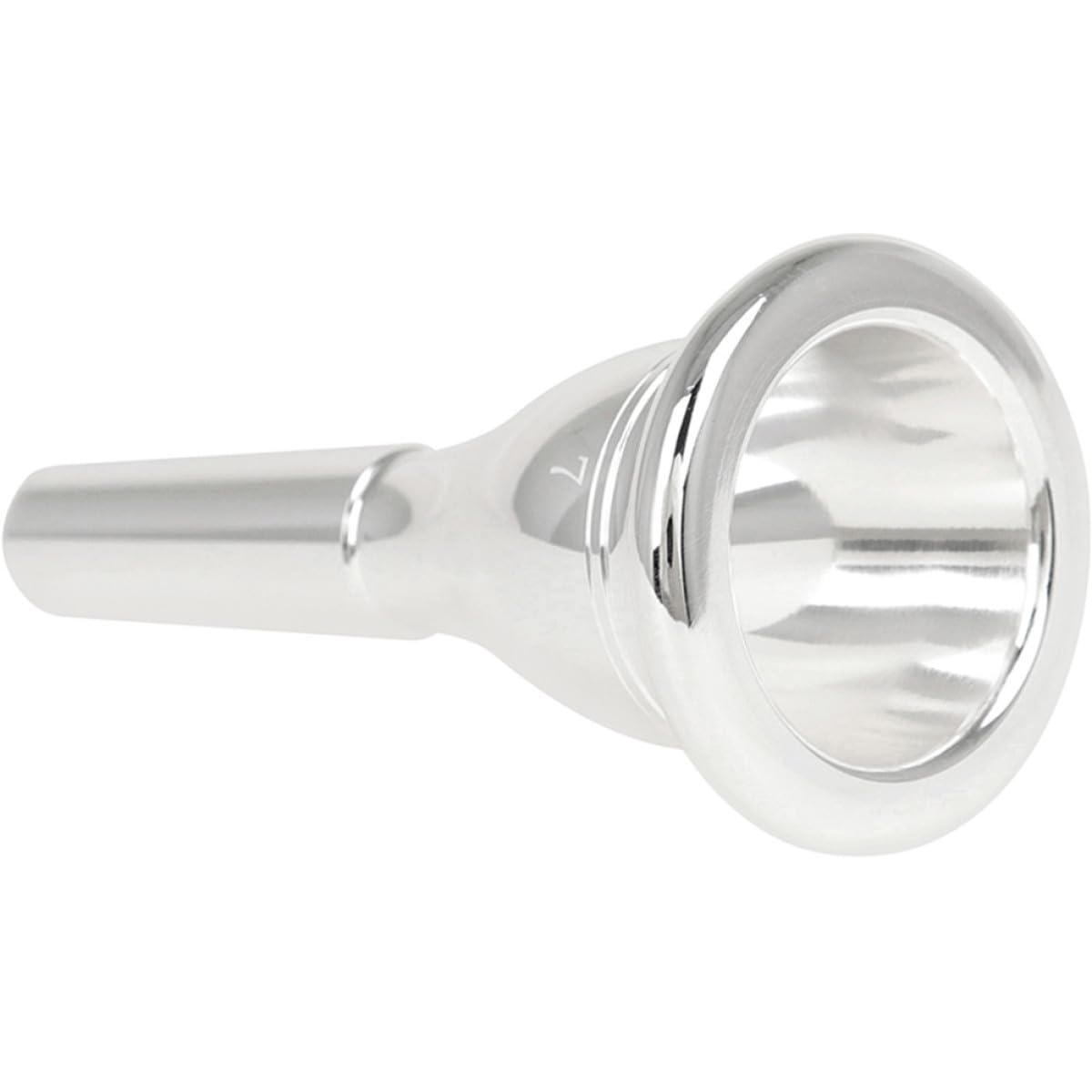 Ciieeo Boquilla para Tuba de 13,3 Mm Chapada en Plata, Boquilla Grande Modelo Schilke 7, Accesorio para Instrumento de Latón, Repuesto Profesional para Músicos de Tuba