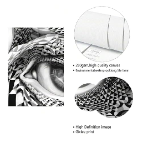 Impression sur toile abstraite moderne et durable pour grand mur - 5