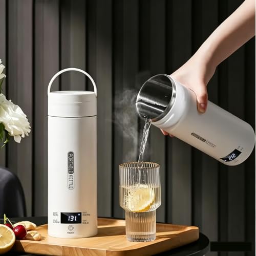 Hervidor eléctrico portátil HomeBeyond 1.1lb blanco miniatura 1