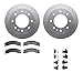 Dynamic Friction Company Rear Geospec Brake Rotors with 5000 Advanced Brake Pads includes Hardware 4512-48143