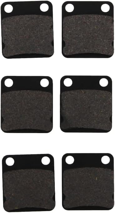 Cycle ATV Semi Metallic Brake Pads - Front & Rear - fits Honda Kawasaki Suzuki Yamaha