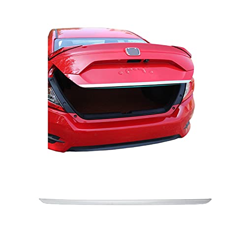 Moulure en acier chrome Civic FC5 : finition premium pour coffre Honda 2016+