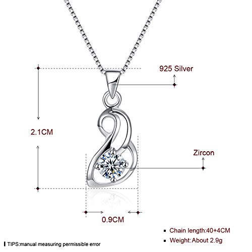 S925 Sterling Silver Wysokiej jakości antyalergiczna biżuteria Naszyjnik z cyrkoniami Naszyjnik Ladies Exquisite