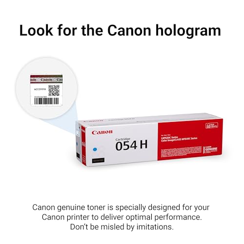 Canon Genuine 054 Cyan Toner Cartridge High Capacity Compatible with LBP622Cdw, LBP623Cdw, MF641Cdw, MF642Cdw, MF644Cdw - image 2