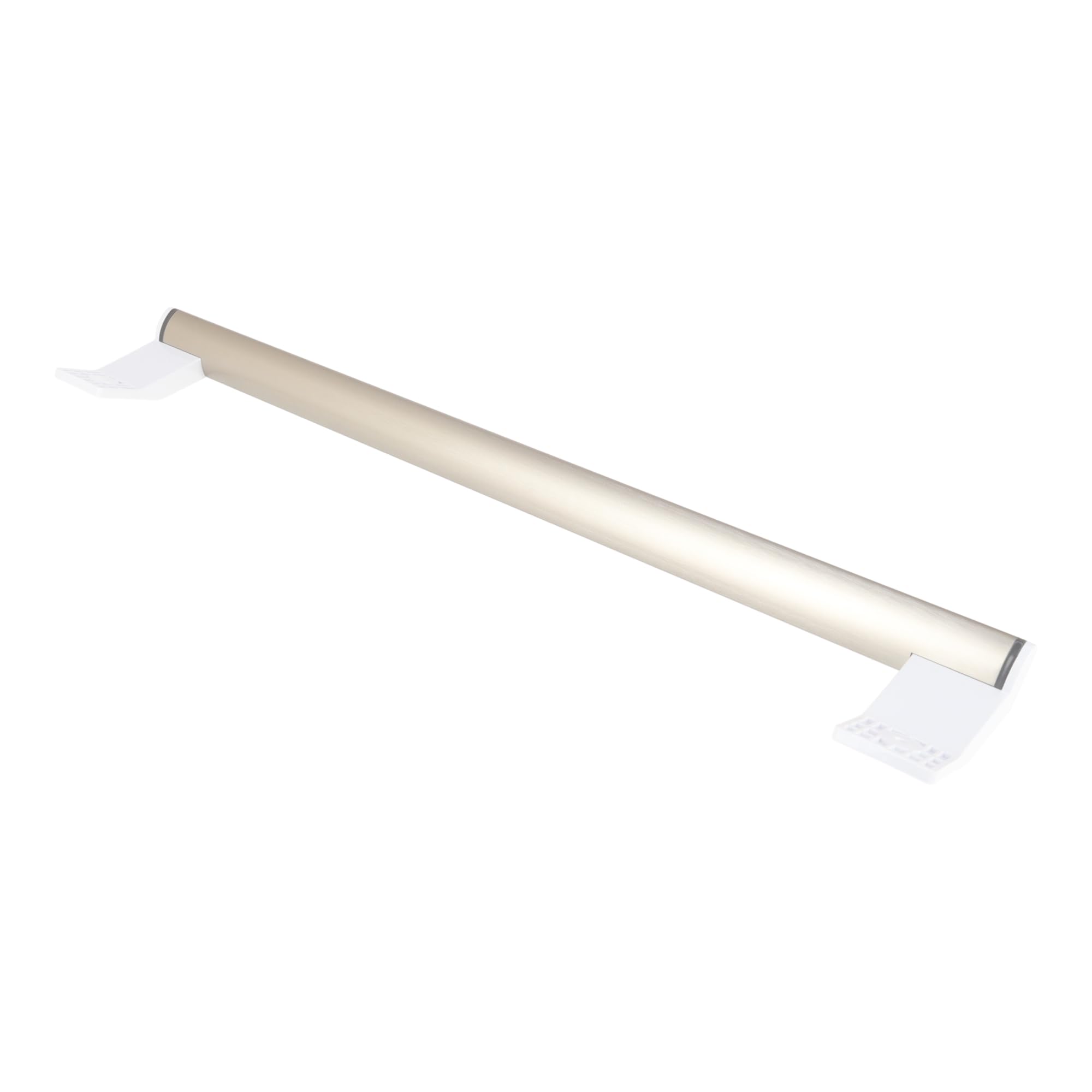 sparefixd Para manija de puerta Indesit SI81QWDUK plateada para nevera con despensa alta
