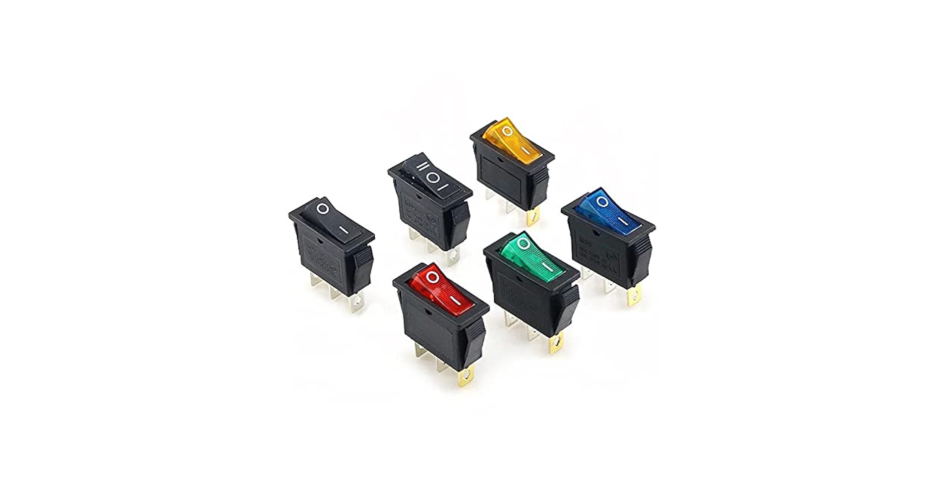 Amazon.com: XNWKF KCD3 Rocker Switch ON-Off 2 Position 3 Pin