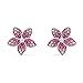 Produktbild Swarovski Tropical Flower Ohrringe, Rosa, rhodiniert