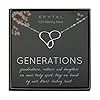 EFYTAL Mothers Day Grandma Gifts, 925 Sterling Silver Infinity Heart Necklace for Grandmother/Mother/Daughter/Granddaughter, Mom Necklaces for Women, Birthday Gift, Mother's Day Jewelry