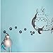 Ziruixiong Calcomanías Lindas De Anime De Pared De Vinilo Kawaii - Ghibli Totoro - Soot Sprites Wall Art Apliques Pegatinas Anime Decoración