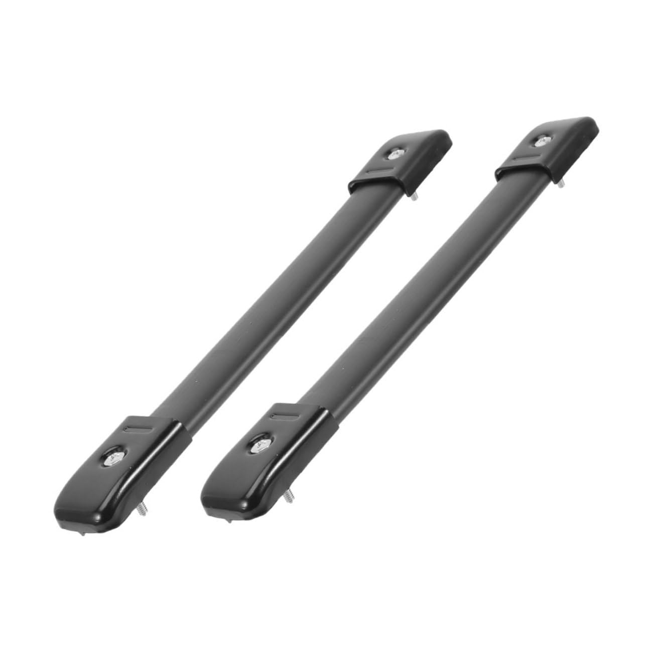 GRIRIW 2pcs Heavy Duty Black Rubber Handles for Secure Carrying of Speaker Cabinets and Guitar Amplifiers Comfortable Grip with Metal End Caps and Screws Design for Reliable Performance