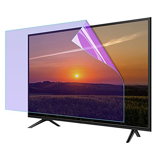 JQZWXX Película Antirreflejo para TV de 65 Pulgadas con Filtro de Luz Azul, Revestimiento Mate para Reducir Reflejos Y Mejorar La Comodidad Visual, Resistente A Los Rayos UV,65in1440x809mm
