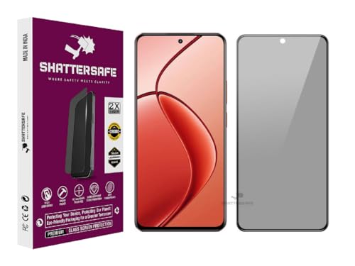 Image of Anti-Spy Privacy Tempered Glass Compatible For Realme P1 5G / P1 Speed / P3 5G [Pack of 1]. Anti-Scratch, Edge-to-Edge Protection With Easy Installation Kit & Case Friendly Fit.