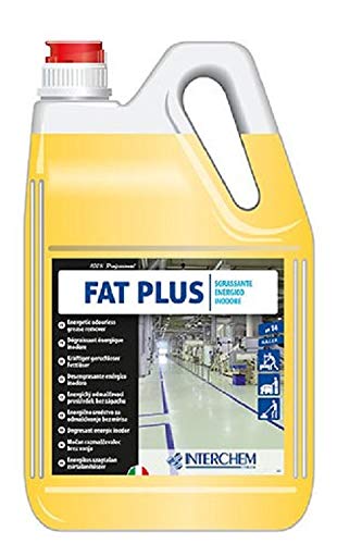Fat Plus detergente sgrassatore energico detersivo concentrato inodore per industria alimentare e meccanica - Confezione : 2 taniche da kg.5,7