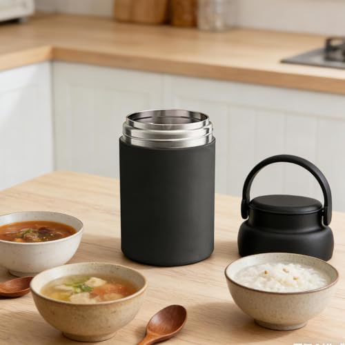 Contenedor de alimentos hermético de 600ml para evitar derrames en tu viaje o camping 8