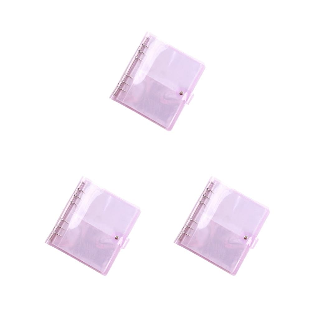 3 zestaw 3/5/7 cala album fotograficzny DIY wzrost dziecka pamięć luźny liść scrapbooking organizacja uchwyt duża pojemność książka fioletowy 12,7 cm 12,7 cm