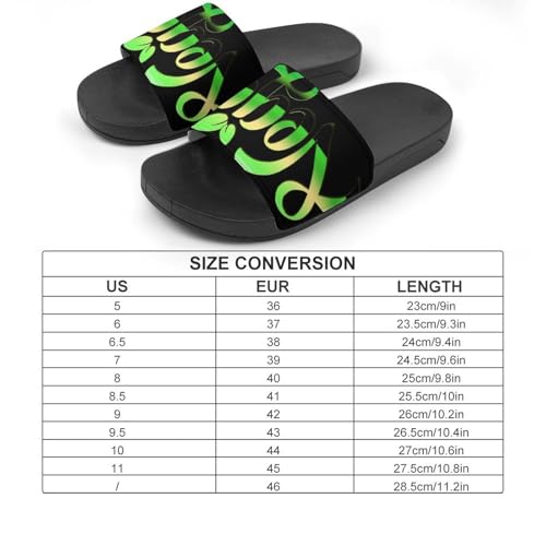 Vegetarian Men's Bathroom Slippers Shower Indoor Home Beach Outdoor Shoes for Women2