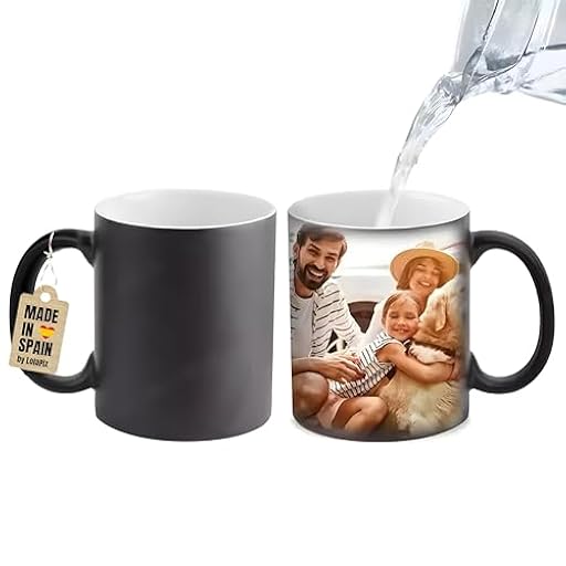 Taza Mágica Personalizada con Foto. Taza que Cambia Color con Temperatura. Tazas Originales para Regalar. Regalos para Parejas. Caneca Magica Calor Personalizada. Regalo original capacidad: 330ml. | Ya disponible en tu tienda friki favorita! En mundofriki.es!