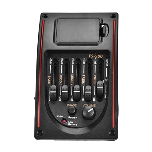 Akozon PS-500 5-Band Equalizer Akustikgitarre Tonabnehmer