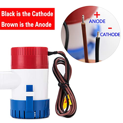 Jamgoer CA4-FBA-K3009 Marine Dc Submersible Boat Bilge Water Pump 750 Gph 12V Cruise Ship Yacht Drainage Pump 3/4 Inch Hose Outlet thumb #5