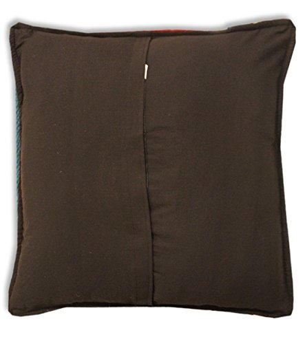 Hand Woven WOOL Throw Pillow Cover Southwest Mexican Tribal Native American Style (Santa Cruz)