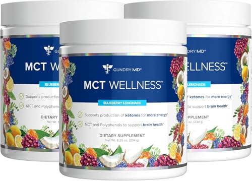 Image of Gundry MD MCT Wellness Powder, Blueberry Lemonade, 90 Day Supply