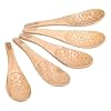 Handcrafted Chestnut Wooden Spoons Set of 5, Fish Shaped Mixing and Serving Spoons for Cooking, Soup, Rice, Salad, Gentle on Non-Stick Cookware #4