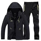 ROMBOBAG Ski tragen Skianzug Herren Winter warm winddicht wasserdichter Outdoor-Sport Schneejacken und -hosen 1 L