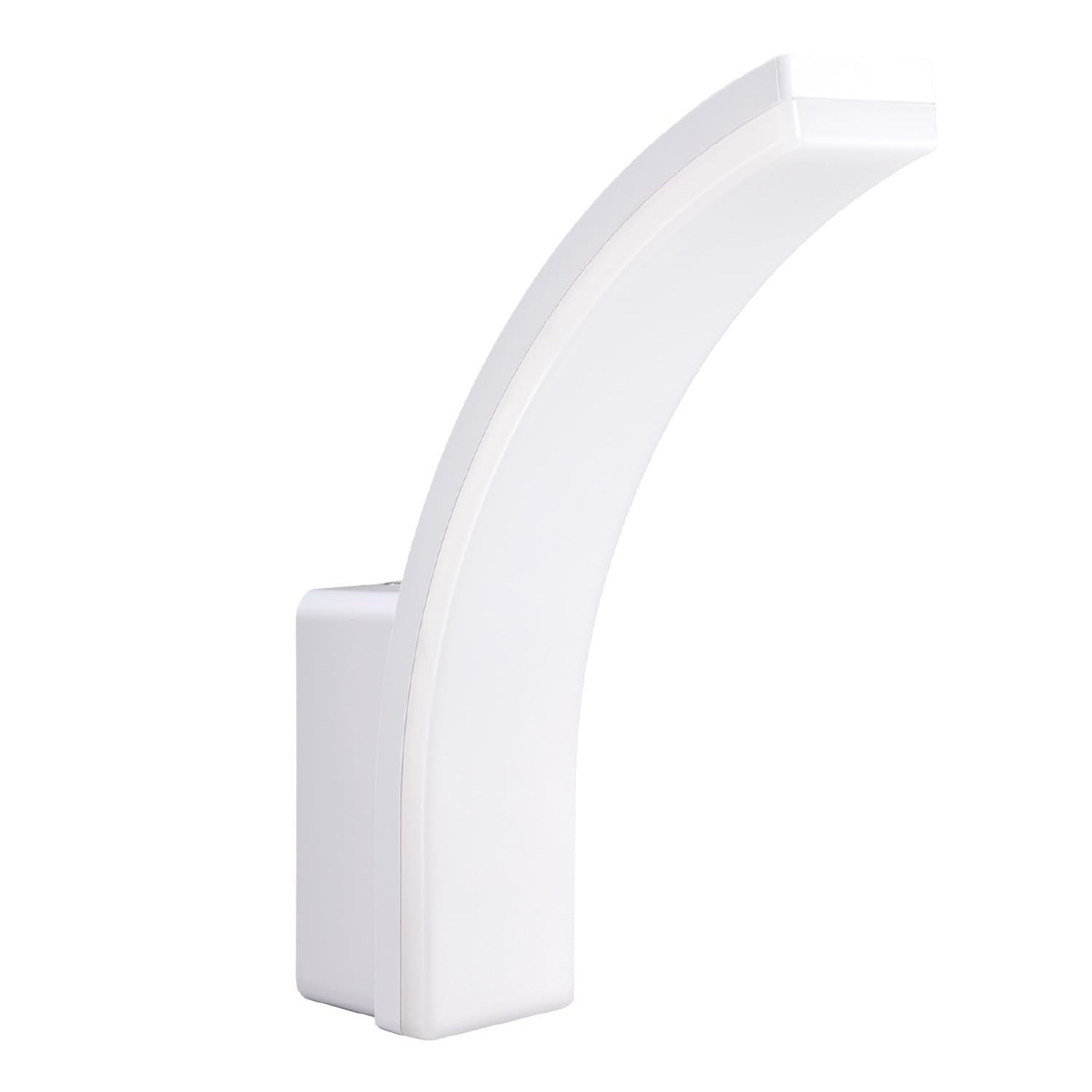 Maclean MCE511 Aplique LED, Iluminación de Pared para Interior y Exterior, Lámpara 20W, IP65 Resistente al Agua, 2750lm, Blanco Neutro 4000K, Rango de Detección: máx. 10m (Blanco)