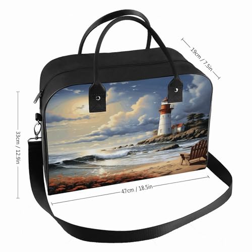 Bolso para portátil Sea Lighthouse Sandbeach con correa y asa miniatura 2
