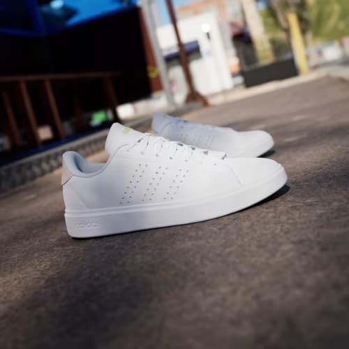 Image of adidas Womens Advantage Lace Up Sneakers Shoes Casual - White