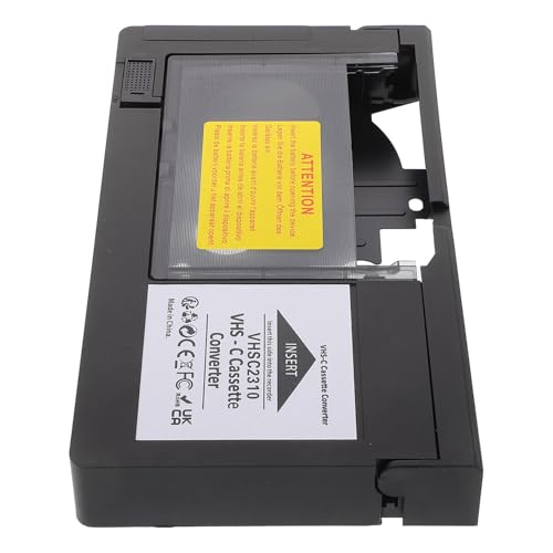 BESPORTBLE Adaptador Convertidor para Videocámaras VHS-C a VHS de Media Pulgada Accesorio de Conversión de Vídeo Digital Compatible Reproductores de Cintas Material Plástico Duradero y