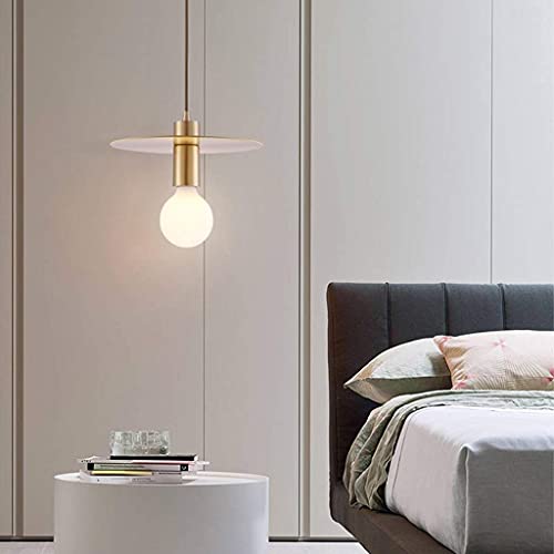 Lampe à lumière du plafond salon dorée style moderne épuré - 7