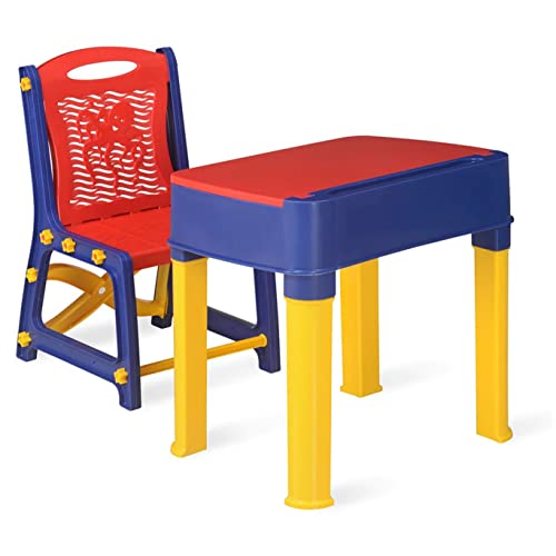 Nikamal-Apple-Juniors-Study-Table-and-Chair-Set-for-3-to-12-Years-Kids-Medium-Red-Blue