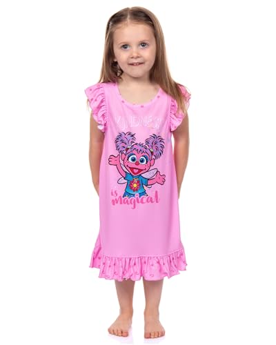 Sesame Street Pajamas Toddler Girls Abby Cadabby Kindness is Magical Nightgown with Matching Doll Dress3
