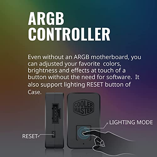 Cooler Master Masterfan Sf360R Argb 360Mm All-In-One Square Frame Fan W/ 24 Independently-Controlled Argb Leds, Cable Management, Pwm Control Fan For Computer Case And Cpu Liquid Cooler #TOP4