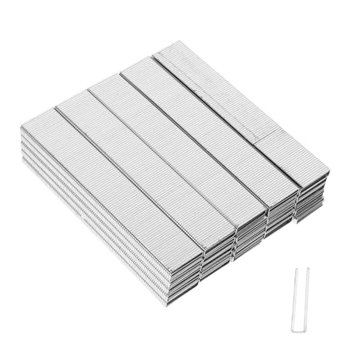 Angoily 5000pieces Heavy Duty Nailer Staples for Woodworking DIY Crafts and Furniture Assembly Durable U-Shaped Fasteners for Efficient Construction Projects